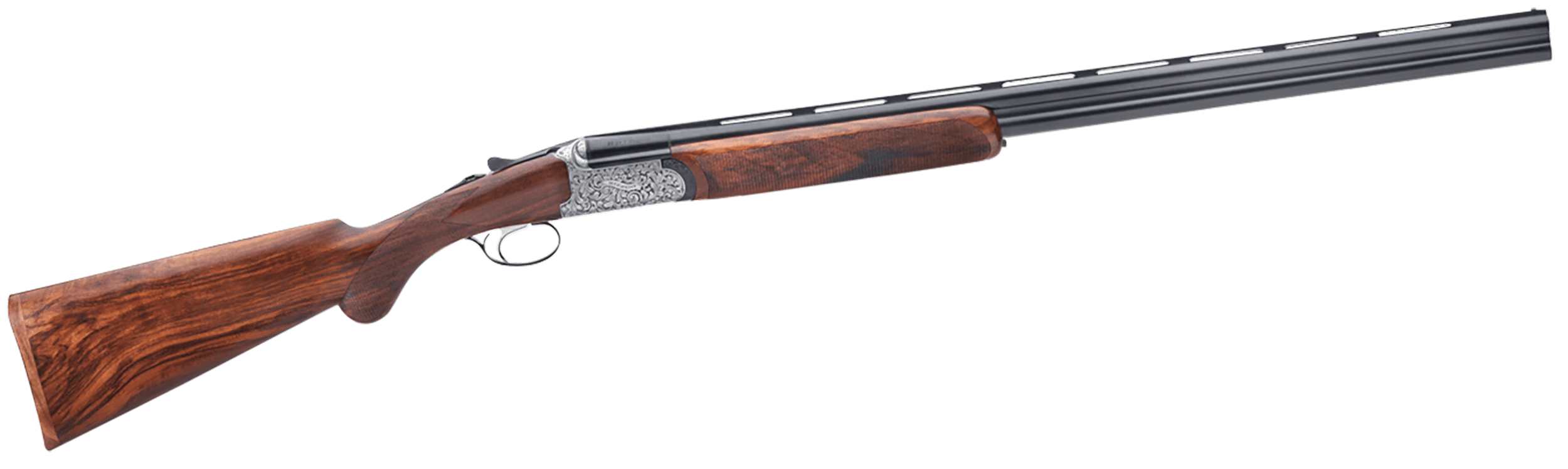 Rizzini USA 410141029 Round Body EM Full Size 410 Gauge Break Action 2rd 29" Vent Rib Barrel Coin Anodized Silver Receiver Fixed w/Prince of Whales Grip Grade III Turkish Walnut Stock