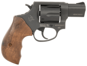Taurus 232721TW 327  Small Frame 327 Federal Mag 6rd 2″ Matte Black Carbon Steel Barrel  Cylinder & Frame  Walnut Grip  Hammer Safety
