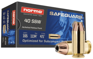Norma Ammunition 801407887 40 S&W 165 gr Jacketed Hollow Point 50rd Box Norma Ammunition 801407887 40 S&W 165 gr Jacketed Hollow Point 50rd Box