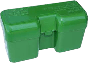 MTM Case-Gard RF22LM10 Ammo Box Flip-Top 375 Rem Green 22rd