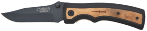Camillus 19076-001 Slick 3″ Folding Clip Point Plain Black Carbonitride Titanium AUS-8A SS Blade 5″ Black Rubber/Wood Handle Camillus 19076-001 Slick 3″ Folding Clip Point Plain Black Carbonitride Titanium AUS-8A SS Blade 5″ Black Rubber/Wood Handle
