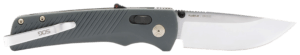 S.O.G SOG11181141 Flash AT EDC 3.45″ Folding Plain Satin Cryo D2 Steel Blade Urban Grey GRN Handle Peg Box Pkg S.O.G SOG11181141 Flash AT EDC 3.45″ Folding Plain Satin Cryo D2 Steel Blade Urban Grey GRN Handle Peg Box Pkg