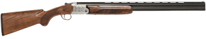 Chiappa Firearms 930.378 202AE 12 Gauge Break Open 3" 2 28" Black Chrome Lined Vent Rib Barrel Nickel-Plated Engraved Aluminum Receiver Fixed Walnut Stock