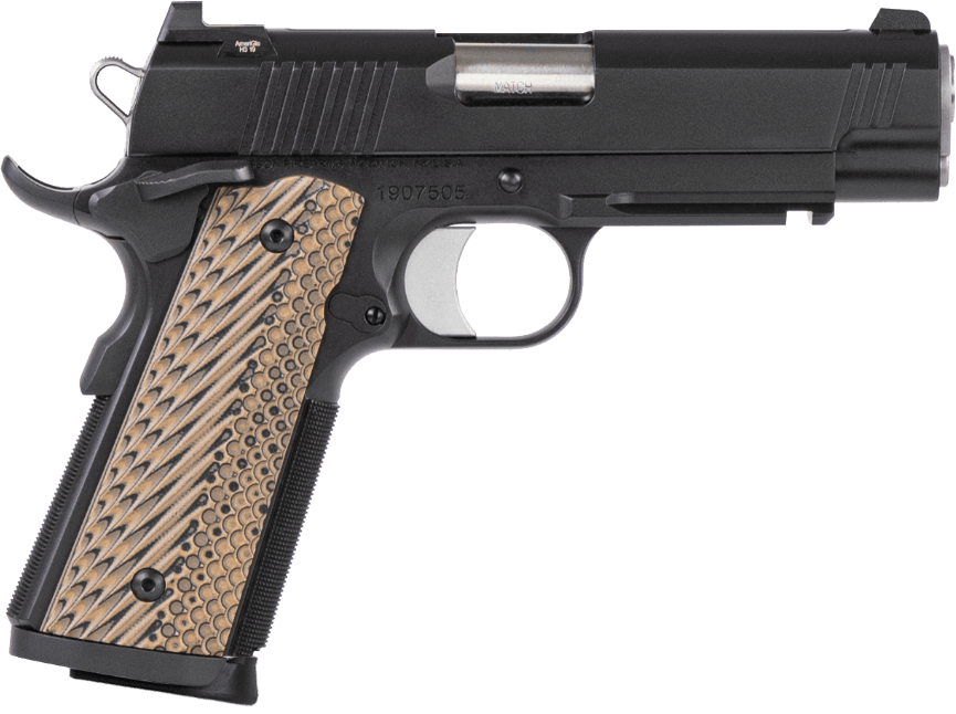 Dan Wesson 01795 Specialist Commander Full Size Frame 45 ACP 8+1 4.25″ Stainless Steel Barrel Black Duty Serrated Steel Slide Black Duty Steel Frame w/Picatinny Rail Black/Brown G10 Grip Dan Wesson 01795 Specialist Commander Full Size Frame 45 ACP 8+1 4.25″ Stainless Steel Barrel Black Duty Serrated Steel Slide Black Duty Steel Frame w/Picatinny Rail Black/Brown G10 Grip