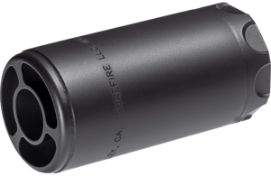 SureFire WARDEN1/2-28-BK Warden  5.56mm/7.62mm 1/2″x28 Stainless Steel Black Cerakote