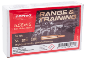 Norma Ammunition 701701313 5.56x45mm NATO 55 gr Full Metal Jacket 20rd Box Norma Ammunition 701701313 5.56x45mm NATO 55 gr Full Metal Jacket 20rd Box
