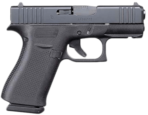 Glock UX4350201FR G43X  Sub-Compact Frame 9mm Luger 10+1 3.41″ Black GMB Barrel  Black nDLC Front Rail/Serrated Steel Slide  Black Polymer Frame w/Beavertail  Black Textured Grip  Ambidextrous  USA Made