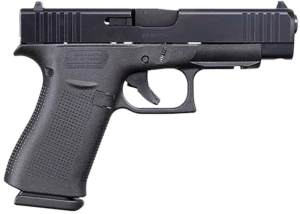 Glock UA4850201FR G48 Gen5 Slim Compact 9mm Luger 10+1 4.17″ Black Steel Barrel Black  nDLC Front Rail/Serrated Slide  Black Polymer Frame w/Beavertail  Black Textured Polymer Grips  USA Made
