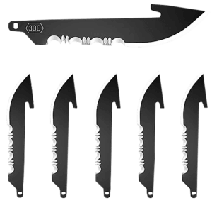 Outdoor Edge RRS30K6C Replacement Blades 6 3″ Black Drop Point Serrated 420J2 SS Blades Outdoor Edge RRS30K6C Replacement Blades 6 3″ Black Drop Point Serrated 420J2 SS Blades