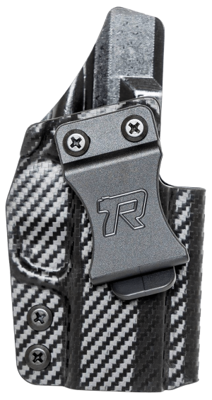 Rounded Gear SFAHELLCATCFRHVAR Kydex IWB Black Kydex Fits Springfield Hellcat Belt Clip Right Hand