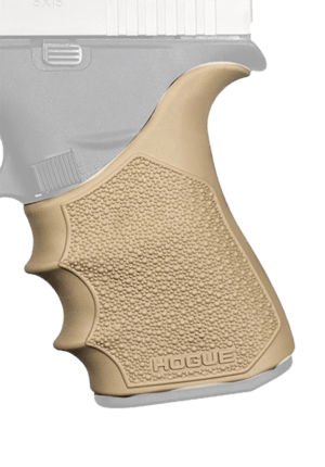 Hogue 18213 Grip Sleeve Handall Beavertail Flat Dark Earth Rubber