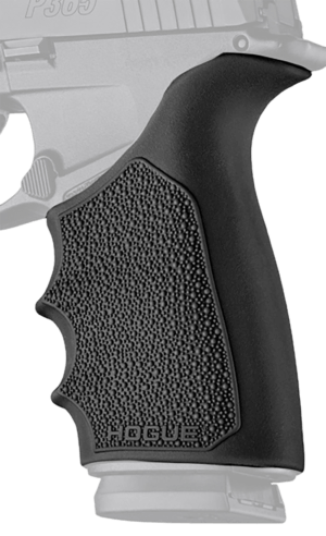Hogue 18520 Grip Sleeve Handall Beavertail Black Rubber