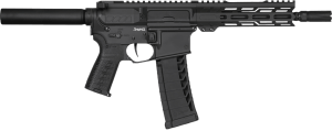 CMMG 22AC40FAB Banshee MK4 22 LR 25+1 9" Black Nitride Medium Taper Threaded Barrel  EML 7" M-LOK Handguards  Black Armor Cerakote Aluminum Picatinny Rail Receiver  Black Pistol Tube  CMMG Zeroed Grips