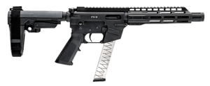 FREEDOM ORDNANCE FX9P10 FX-9 9mm Luger 31+1 10" Black Nitride Steel Barrel M-LOK Handguards Black Anodized Aluminum Picatinny Rail Receiver Black Shockwave Blade Pistol Brace AR15 Grips Right Hand