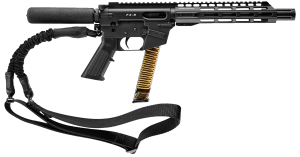 FREEDOM ORDNANCE FX9P10T FX-9 9mm Luger 31+1 10" Black Nitride Steel Barrel M-LOK Handguards Black Anodized Aluminum Picatinny Rail Receiver Sling Black AR15 Grips Right Hand