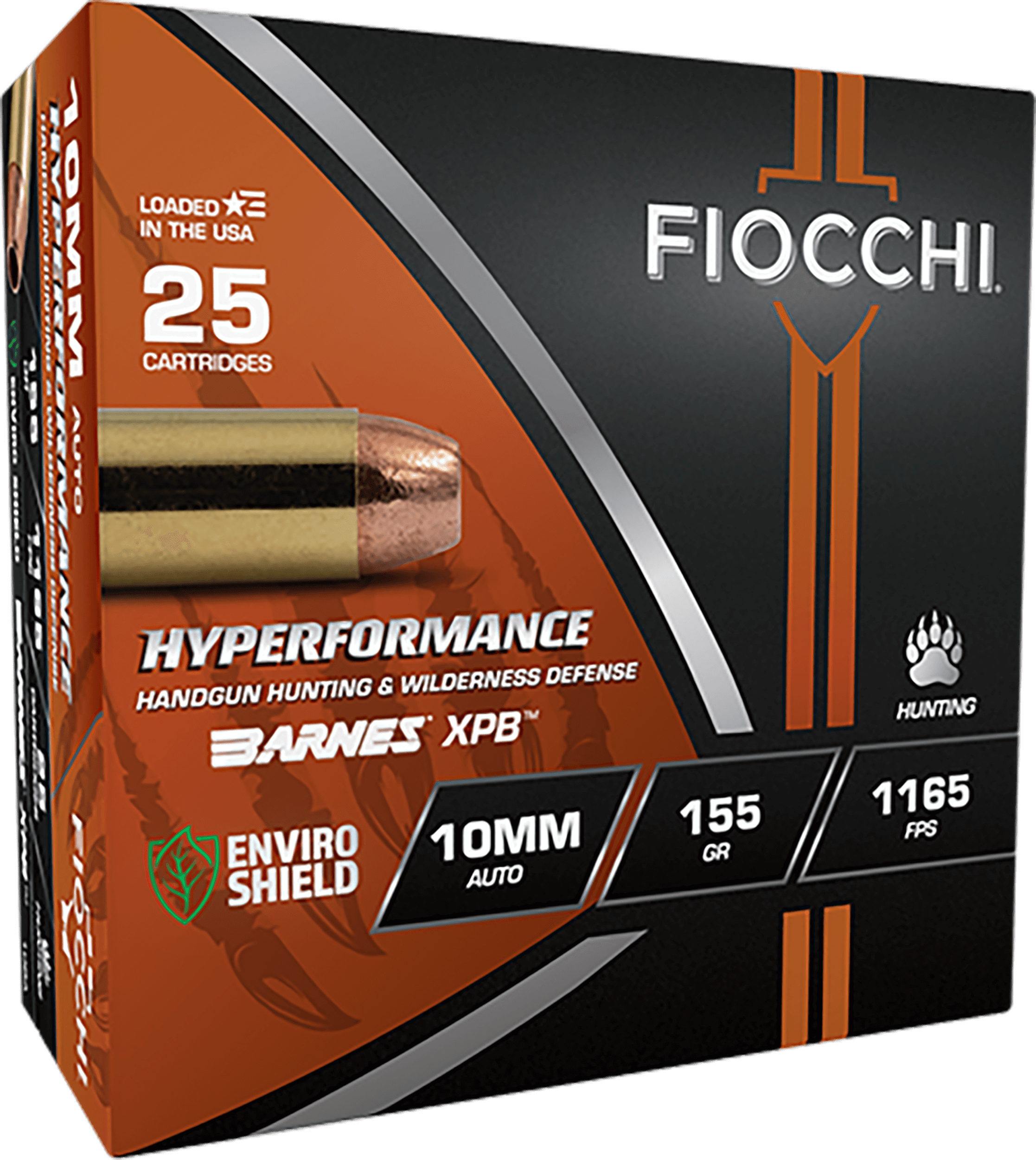 Fiocchi 10BA Hyperformance 10mm 155gr XPB 25rd Box/8 Case