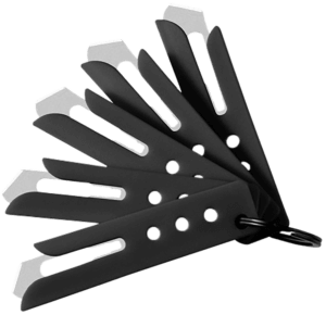 Hogue 35880 Expel Blade Guard Black Nylon Includes 5 #60 High Carbon Steel Blade 5 Guards & 1 Key Ring Hogue 35880 Expel Blade Guard Black Nylon Includes 5 #60 High Carbon Steel Blade 5 Guards & 1 Key Ring