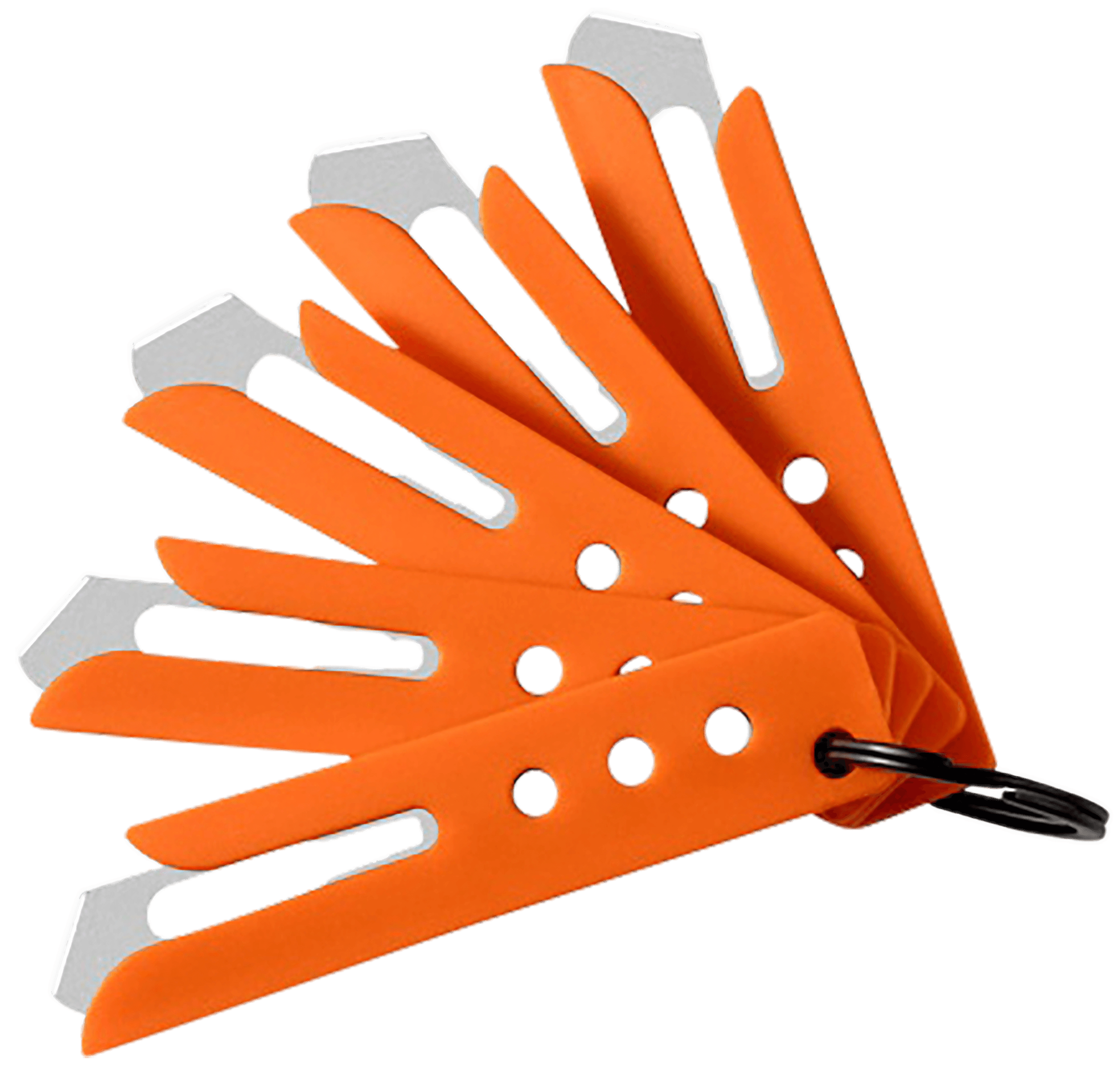 Hogue 35884 Expel Blade Guard Orange Nylon Includes 5 #60 High Carbon Steel Blade 5 Guards & 1 Key Ring