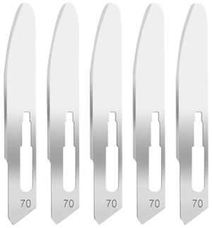 Hogue 35887 Expel Replacement Blades High Carbon Steel Blade #70 5 Blades Hogue 35887 Expel Replacement Blades High Carbon Steel Blade #70 5 Blades