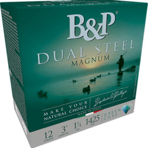 B&p Ammunition 12B8DS23 Dual Steel  12Gauge 3″ 1 1/8oz 2/3Shot 10rd Box
