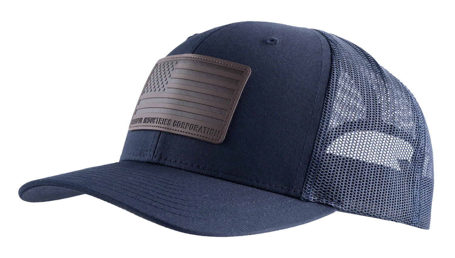 Magpul MAG1212410 Standard Trucker Hat Navy Adjustable Snapback OSFA Structured Leather Patch - Image 3
