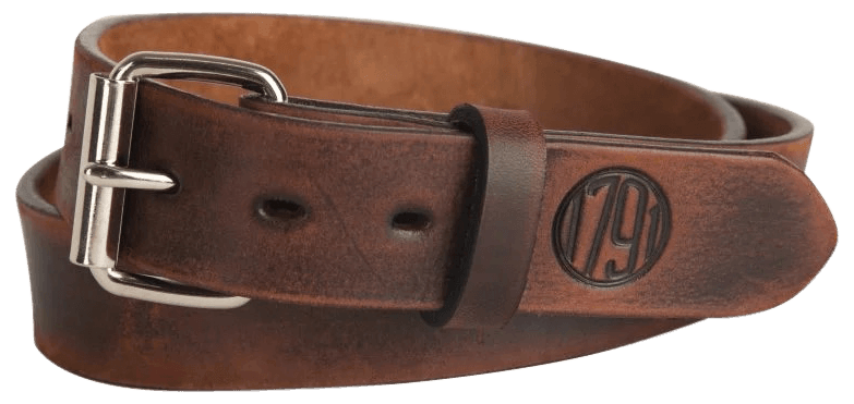 1791 Gunleather BLT013236VTGA 01 Gun Belt Vintage Leather 32/36 1.50" Wide Buckle Closure