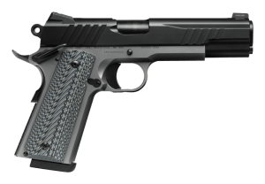 Savage Arms 67206 1911 Government 9mm Luger 10+1 5″ Black Stainless Steel Barrel  Black Nitride Serrated Stainless Steel Slide  Stainless Steel Frame w/Beavertail  Black/Gray VZ Grip