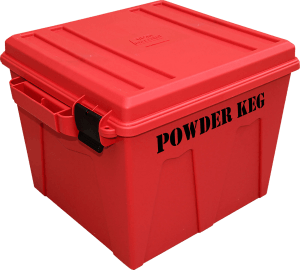 MTM Case-Gard PK12 Powder Keg Storage Container Red Polypropylene Plastic