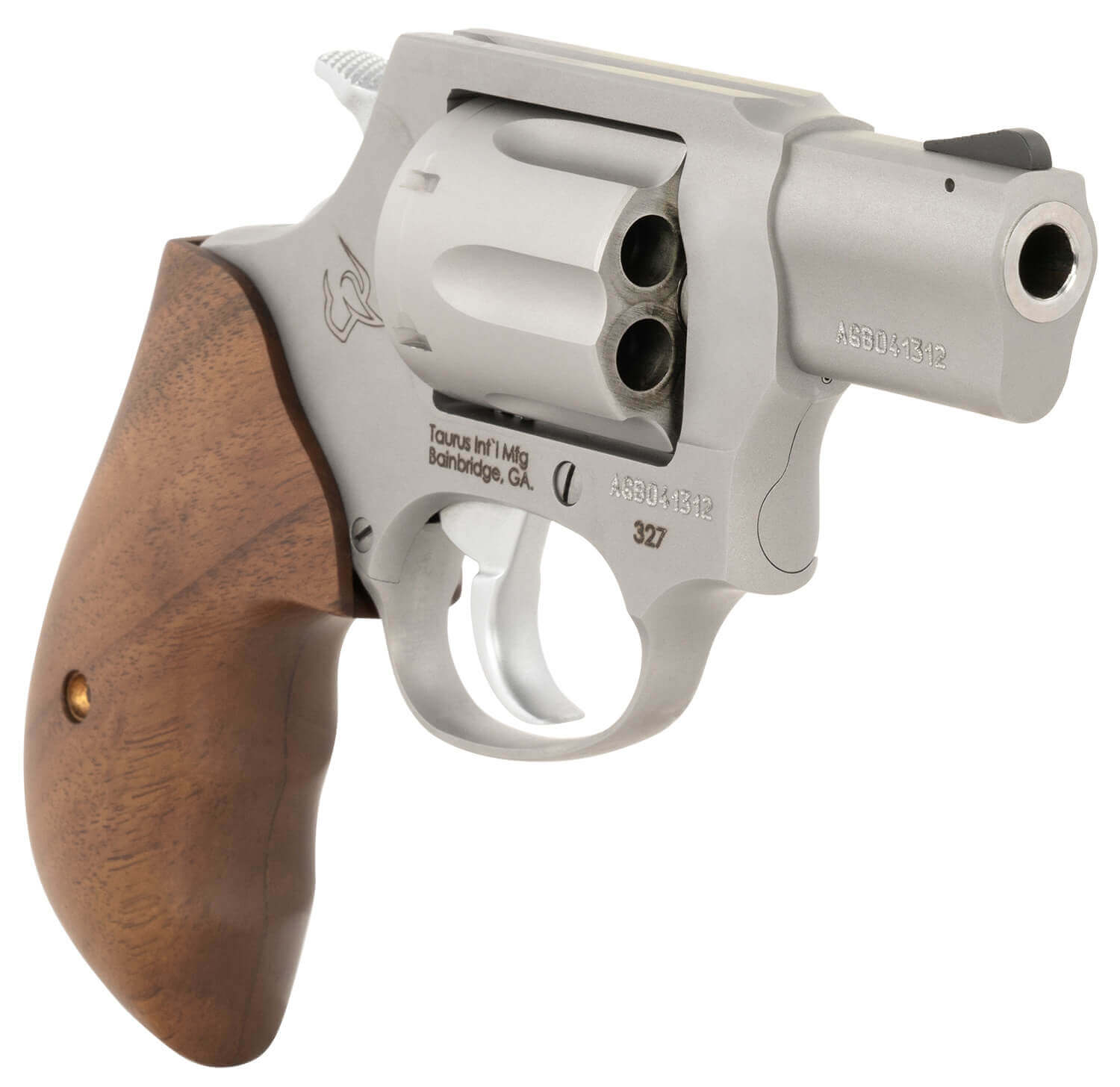 Taurus 232729TW 327 Small Frame 327 Federal Mag 6rd 2" Matte Stainless Steel Barrel Cylinder & Frame Walnut Grip Hammer Safety - Image 2