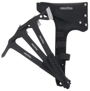 Cold Steel CSTH175AX3PK Throwing Axes  1.75″ Black Oxide 420 Stainless Steel Blade  Paracord Wrap Handle  Set of 3