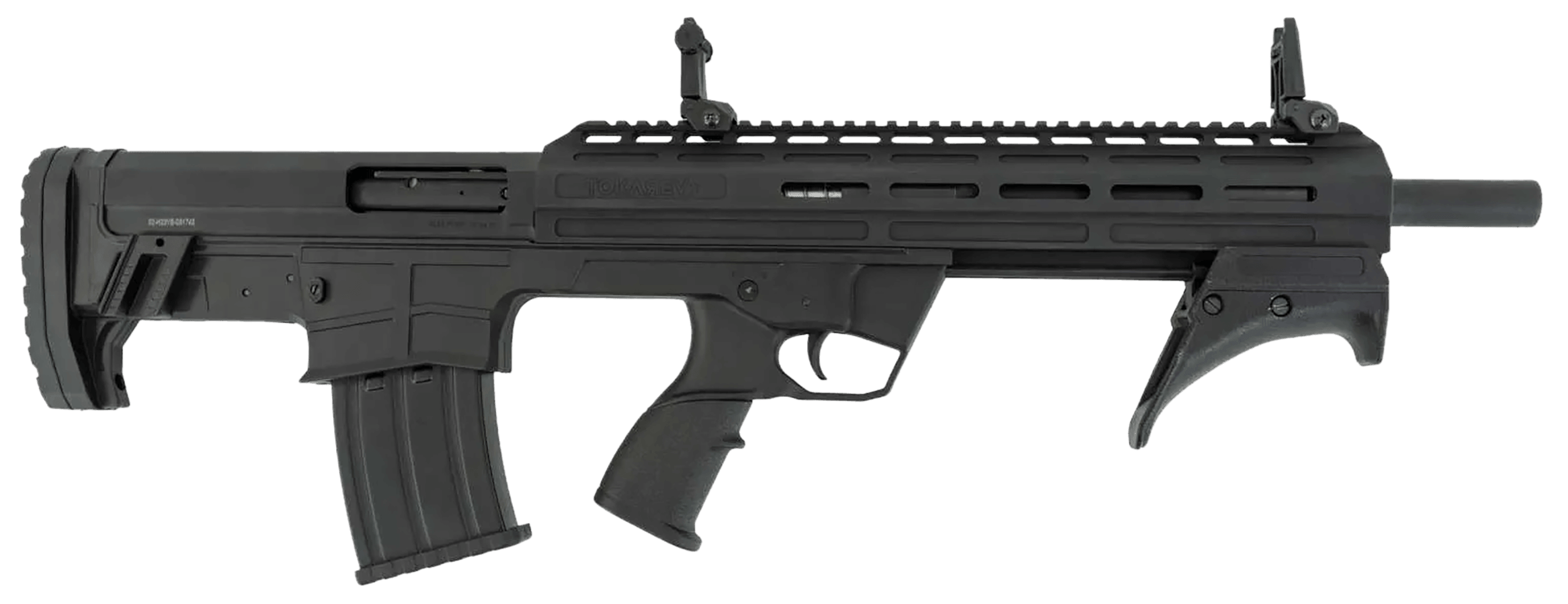 Tokarev USA 21000418 BullPup 12 Gauge Pump 3" 5+1 18.50" Black Steel Barrel Black Anodized Picatinny Rail Aluminum Receiver Picatinny Handguard Bullpup Synthetic Stock Angled Grip