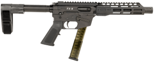 FREEDOM ORDNANCE FX9P8SBM FX-9 9mm Luger 31+1 8" Black Nitride Steel Barrel M-LOK Handguards Black Anodized Aluminum Picatinny Rail Receiver Black SB Mini Brace AR15 Grip