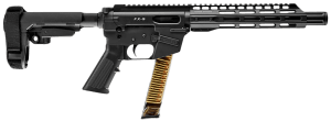 FREEDOM ORDNANCE FX9P10S FX-9 9mm Luger 31+1 10" Black Nitride Steel Barrel M-LOK Handguards Black Anodized Aluminum Picatinny Rail Receiver Black SBA3 Brace AR15 Grips Right Hand