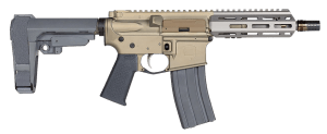 Q LLC SW300BLK7INPISTOL Sugar Weasel 300 Blackout 30+1 7″ Black Tapered Threaded Barrel 6″ M-LOK Handguards Flat Dark Earth Cerakote Aluminum Picatinny Rail Receiver Gray Synthetic SBA3 Brace Black Polymer Grips Q LLC SW300BLK7INPISTOL Sugar Weasel 300 Blackout 30+1 7″ Black Tapered Threaded Barrel 6″ M-LOK Handguards Flat Dark Earth Cerakote Aluminum Picatinny Rail Receiver Gray Synthetic SBA3 Brace Black Polymer Grips