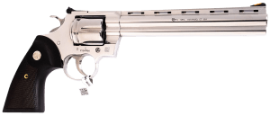 Colt Mfg PYTHONSP8WTS Python  357 Mag 6rd 8″ Stainless Vent Rib Barrel  Stainless Steel Cylinder & Frame  Walnut w/Medallion Grip