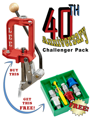 Lee Precision 92130 Challenger Press  w/Breech Lock 38 special Dies