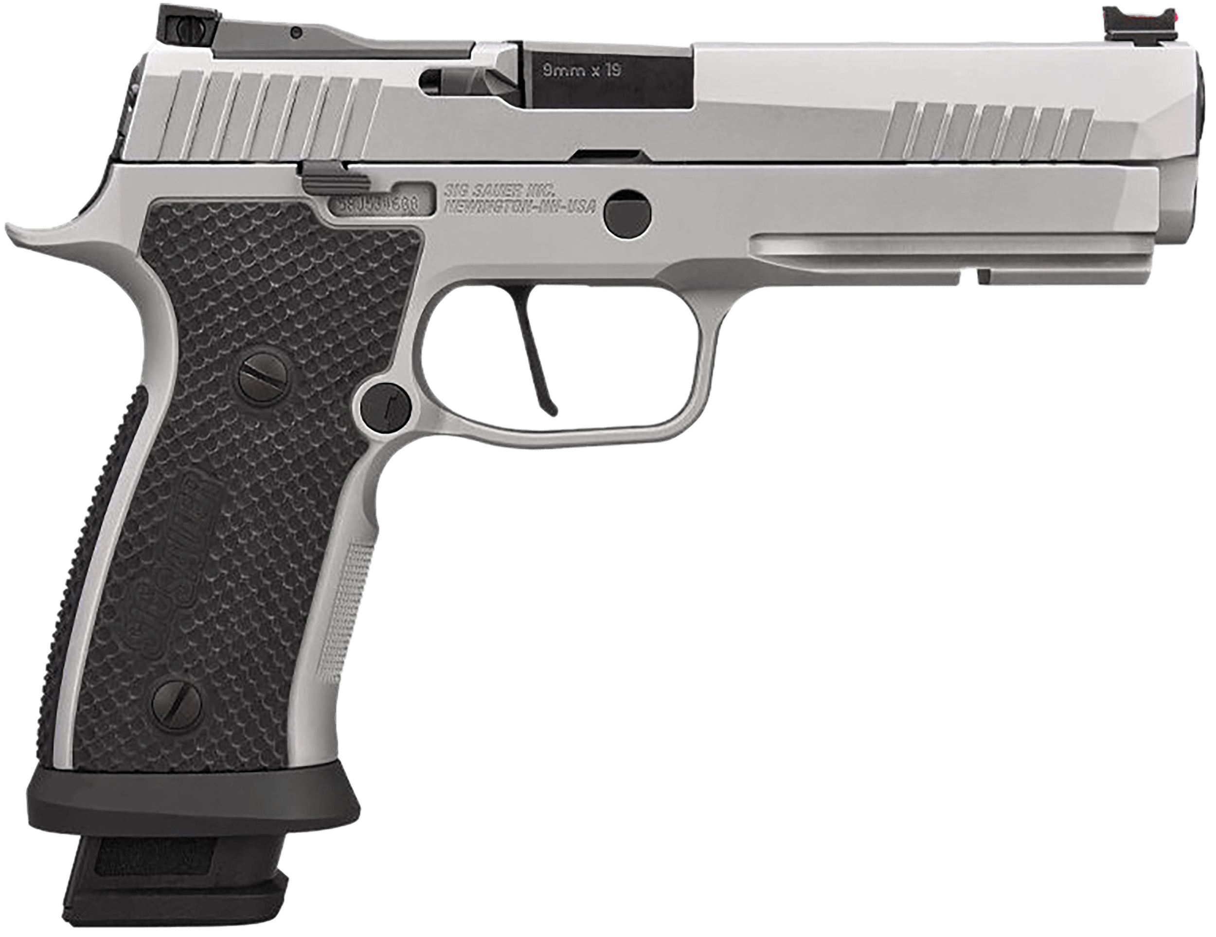 Sig Sauer 320SXG59STAS P320 XFive STAS Full Size Frame 9mm Luger 21+1 5" Black Carbon Steel Barrel Bead Blasted Optic Ready/Serrated Stainless Steel Slide Stainless Steel Frame w/Picatinny Rail Black LOK G10 Grip