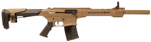 Gforce Arms GF2512FDE GF25 12 Gauge Semi-Auto 3″ 5+1 20″ Flat Dark Earth Cerakote Threaded Barrel Flat Dark Earth Cerakote Receiver, Black Synthetic Stock