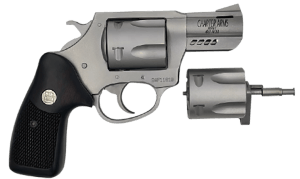 Charter Arms 13920 Mag Pug & Pitbull  38 Special 357 Mag 9mm 5 Shot 2.2″ Black Passivate Classic Walnut Wood Grip