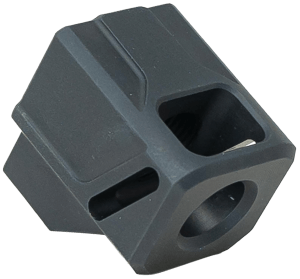 Faxon Firearms FFPACOMPDSG01 EXOS-513 Compensator Black Nitride 6061 Aluminum 1/2″x28 Threads 1.10″ OAL Compatible w/ Glock Gen 3 19/17/34