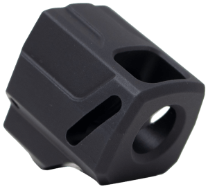 Faxon Firearms FFPACOMPSSS01 EXOS-525 Compensator Black Nitride 6061 Aluminum 1/2"x28 Threads 1.125" OAL Compatible w/ Sig Sauer P365/P365 XL