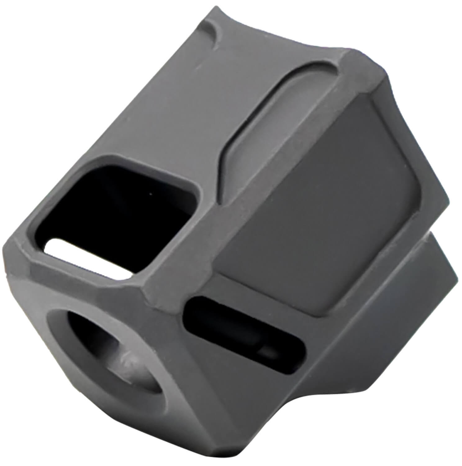 Faxon Firearms FFPACOMPSSG02 EXOS-533 Compensator Black Nitride 6061 Aluminum 1/2"x28 Threads 1.218" OAL Compatible w/ Glock 43X/48 - Image 2