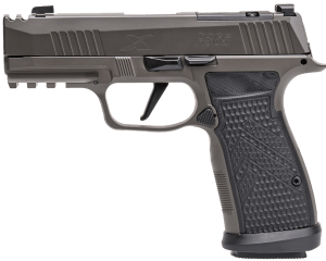 Sig Sauer 365AXGCA9LEGION10 P365 AXG Legion 9mm 10+1 3.10" Compact Frame Legion Gray Cerakote Stainless Steel Slide G-10 Grip
