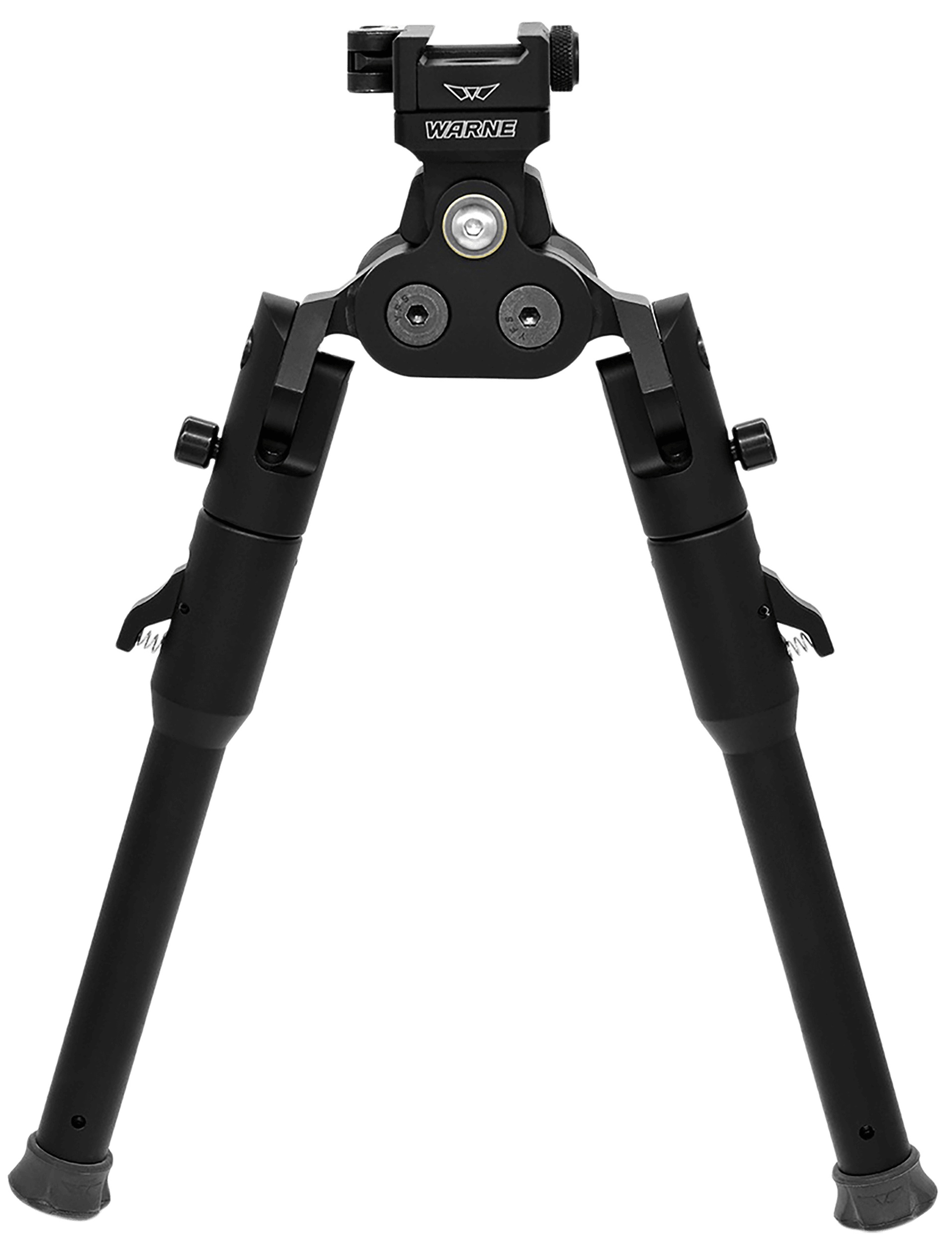 Warne 7921M Skyline Pro Bipod Black Anodized QD Picatinny Head with Lite Legs