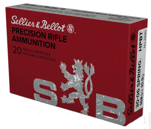 Sellier & Bellot SB3006D Rifle 30-06 Springfield 168 gr Hollow Point Boat Tail 20 Per Box/ 20 Case
