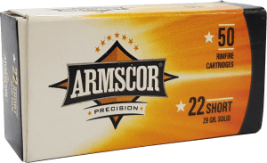 Armscor 50415 Precision  22Short 29gr Solid Point 50 Per Box/100 Case