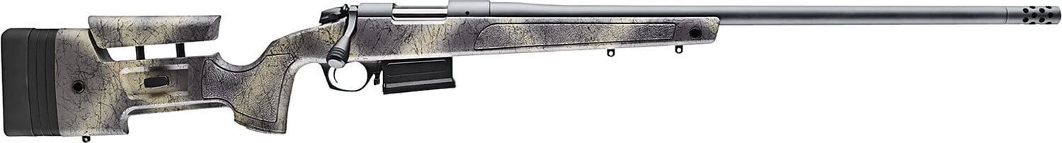 Bergara Rifles B145371 B-14 Wilderness HMR 308 Win 5+1 20″ Threaded Sniper Gray Cerakote Barrel/Rec Adj. SoftTouch Woodland Camo Stock with Mini-Chassis Omni Muzzle Brake Bergara Rifles B145371 B-14 Wilderness HMR 308 Win 5+1 20″ Threaded Sniper Gray Cerakote Barrel/Rec Adj. SoftTouch Woodland Camo Stock with Mini-Chassis Omni Muzzle Brake
