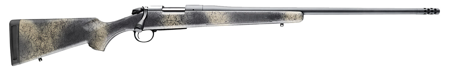 Bergara Rifles B14LM511 B-14 Wilderness Ridge 300 Win Mag 3+1 24″ Threaded Sniper Gray Cerakote Barrel/Rec SoftTouch Woodland Camo Synthetic Stock Omni Muzzle Brake Bergara Rifles B14LM511 B-14 Wilderness Ridge 300 Win Mag 3+1 24″ Threaded Sniper Gray Cerakote Barrel/Rec SoftTouch Woodland Camo Synthetic Stock Omni Muzzle Brake