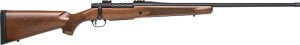 Mossberg 28132 Patriot Walnut 300 Win Mag 3+1 24″ Threaded/Fluted Barrel w/Recessed Match Crown  Matte Blued Metal Finish  Spiral-Fluted Bolt  Walnut Stock  Drop Box Magazine  Adjustable LBA Trigger