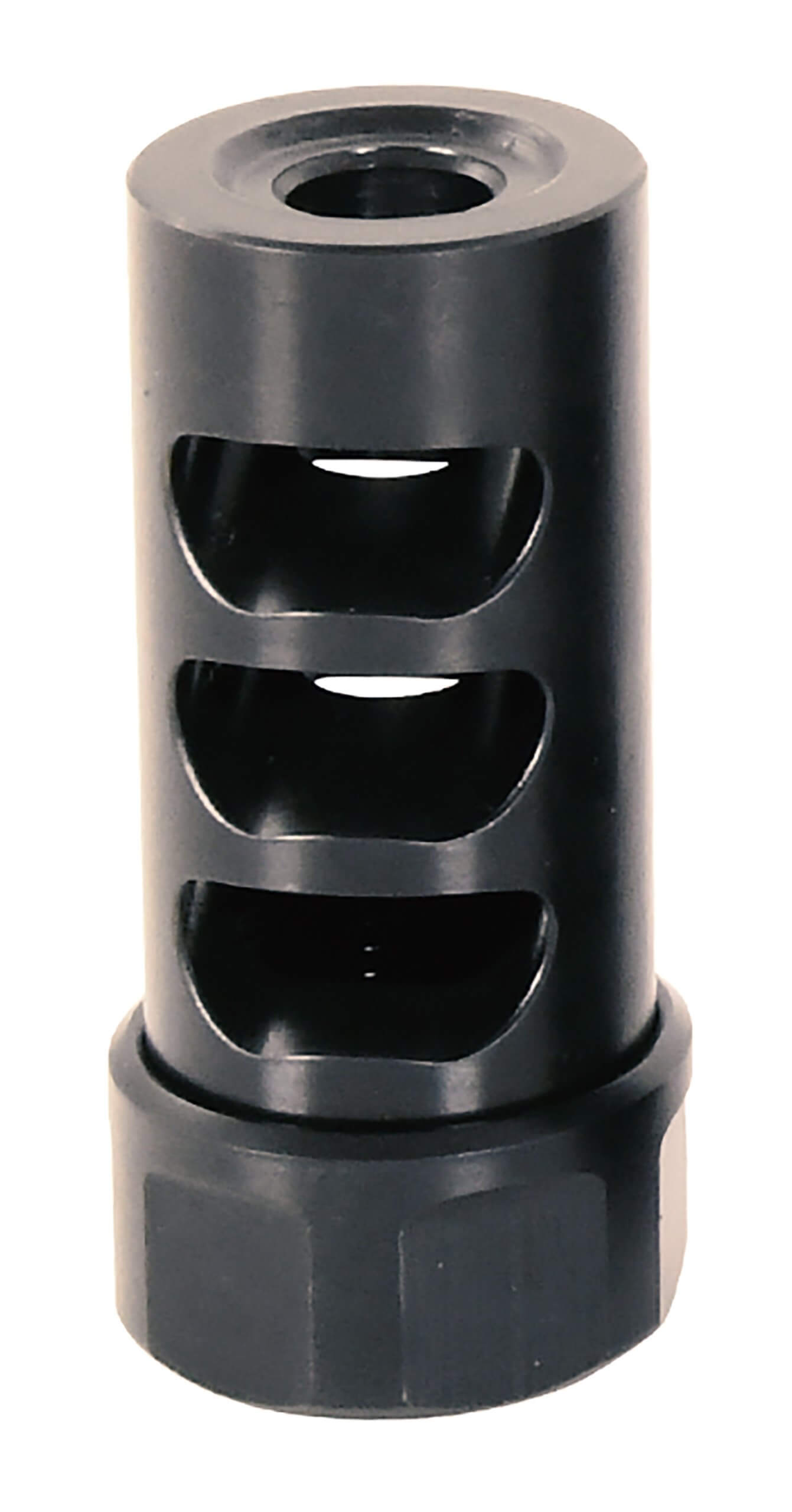American Precision Arms G2M1230N Gen 2 Micro Bastard Self Timing Brake Black Nitride Stainless Steel with 1/2"-28 tpi Threads 1.86" OAL & .750" Diameter for 30 Cal AR-Platform & Hunting Rifles